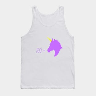 100 Unicorn - Lavender Tank Top